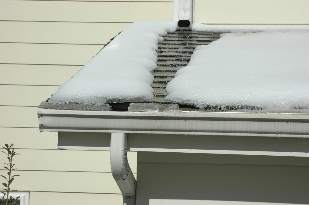 snow on roof