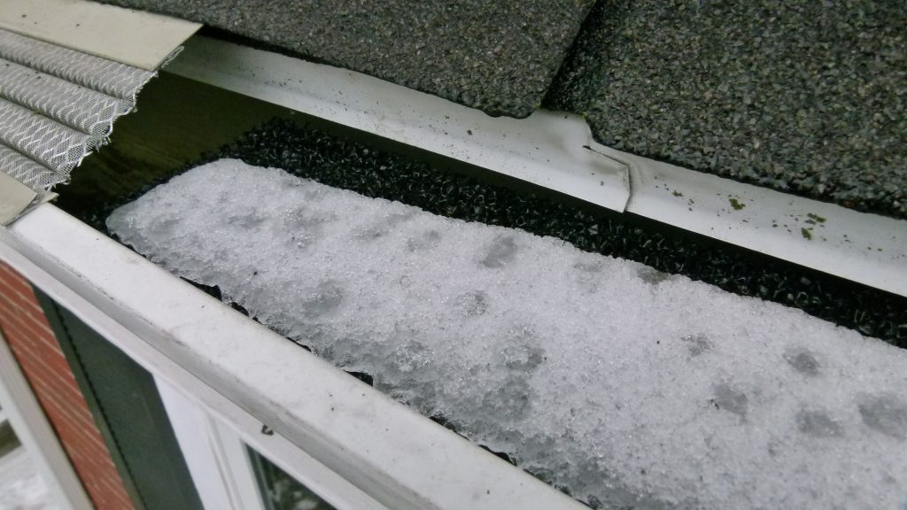 Damn Ice Dams Gutter Guard Snow and Ice Tests Continue GutterTalk