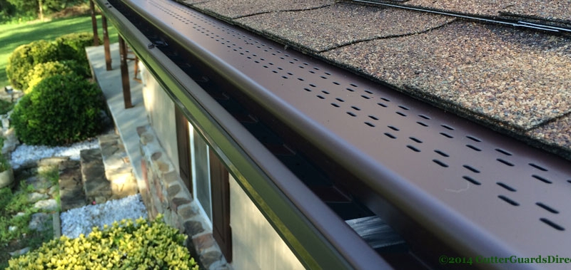 leafree gutter guard with installed on 6 in gutters