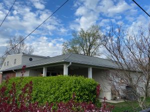 Leafguard installed on a house