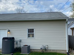 Leafguard installed on a house