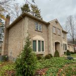 Mastershield gutter guards match the clay coloured exterior