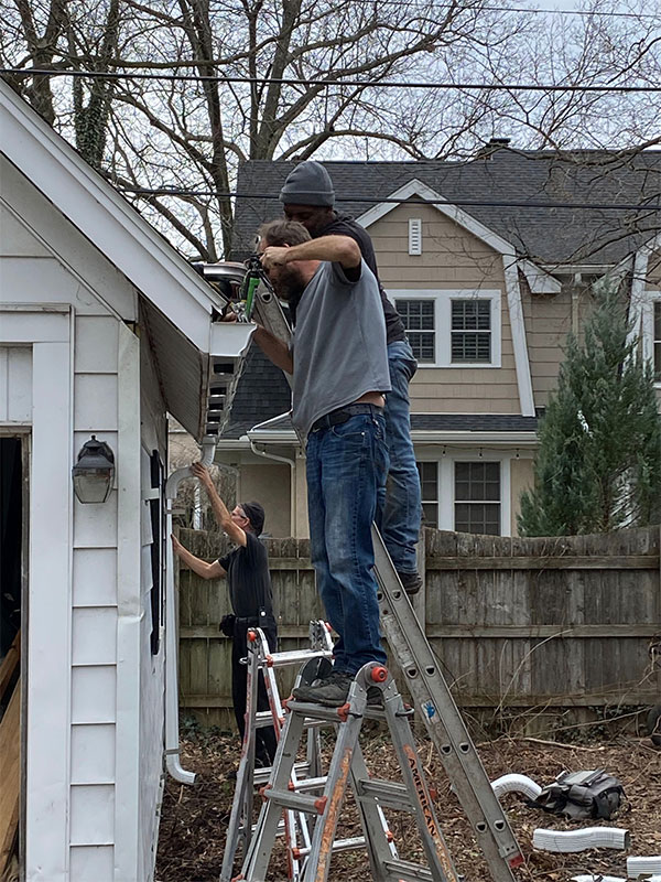 Installing new gutters