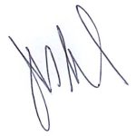 Johnathan Skardon signature in black ink