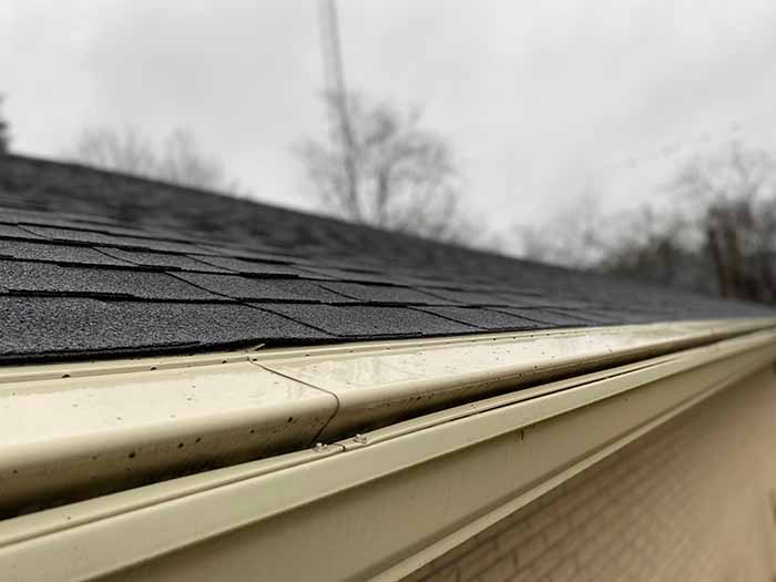 leafree solid gutter cover installed on a home in dayton, ohio