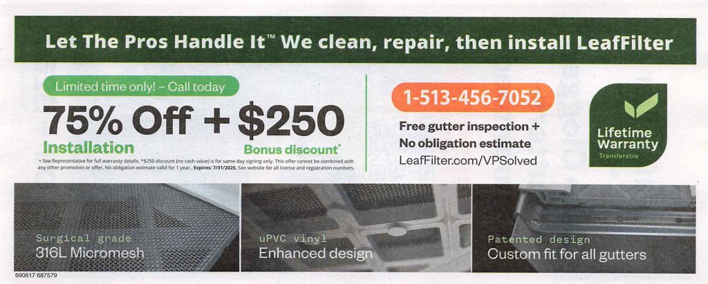 leaffilter_75_percent_off_coupon | Gutter Guards Direct leaffilter 75 percent off coupon from valpak in June 2025